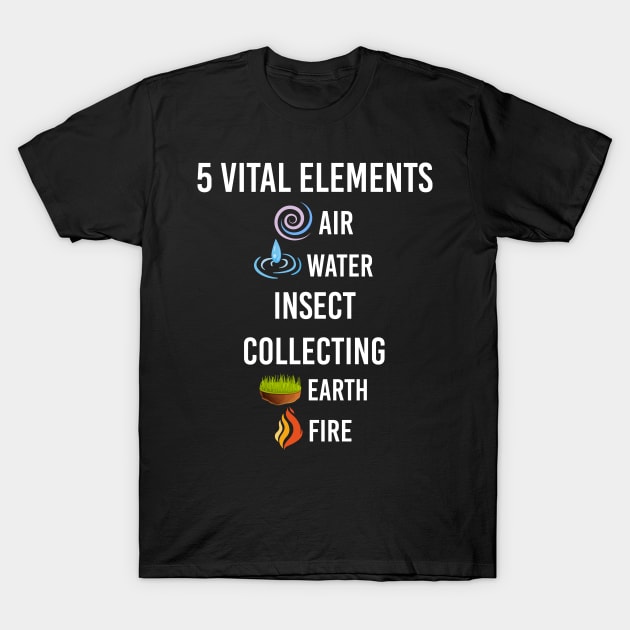 5 Elements Insect Collecting Insects T-Shirt by symptomovertake